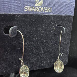 "NEW" SWAROVSKI TEARDROP PIERCED EARRINGS - STUNNING!